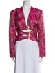 Cult Gaia Floral Print Evening Jacket