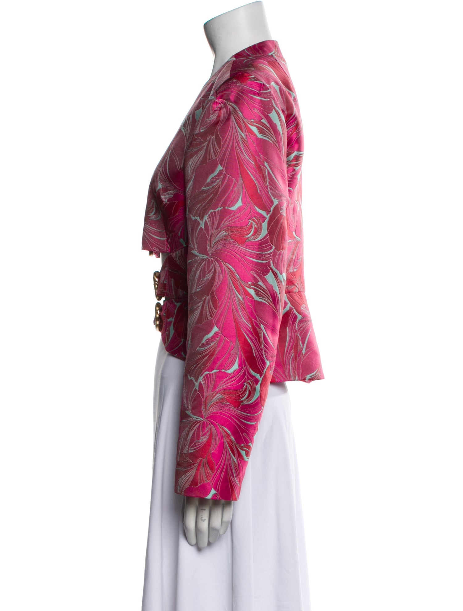 Cult Gaia Floral Print Evening Jacket