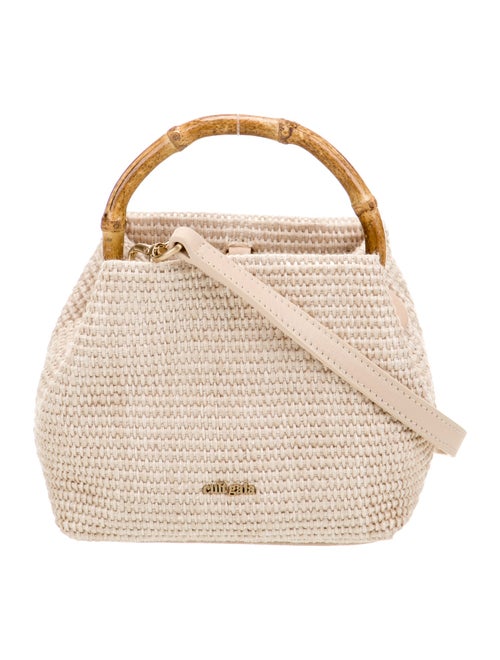 Cult Gaia Raffia Evening Bag