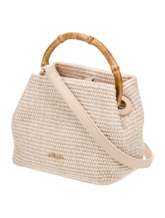 Cult Gaia Raffia Evening Bag