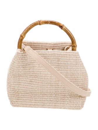 Cult Gaia Raffia Evening Bag