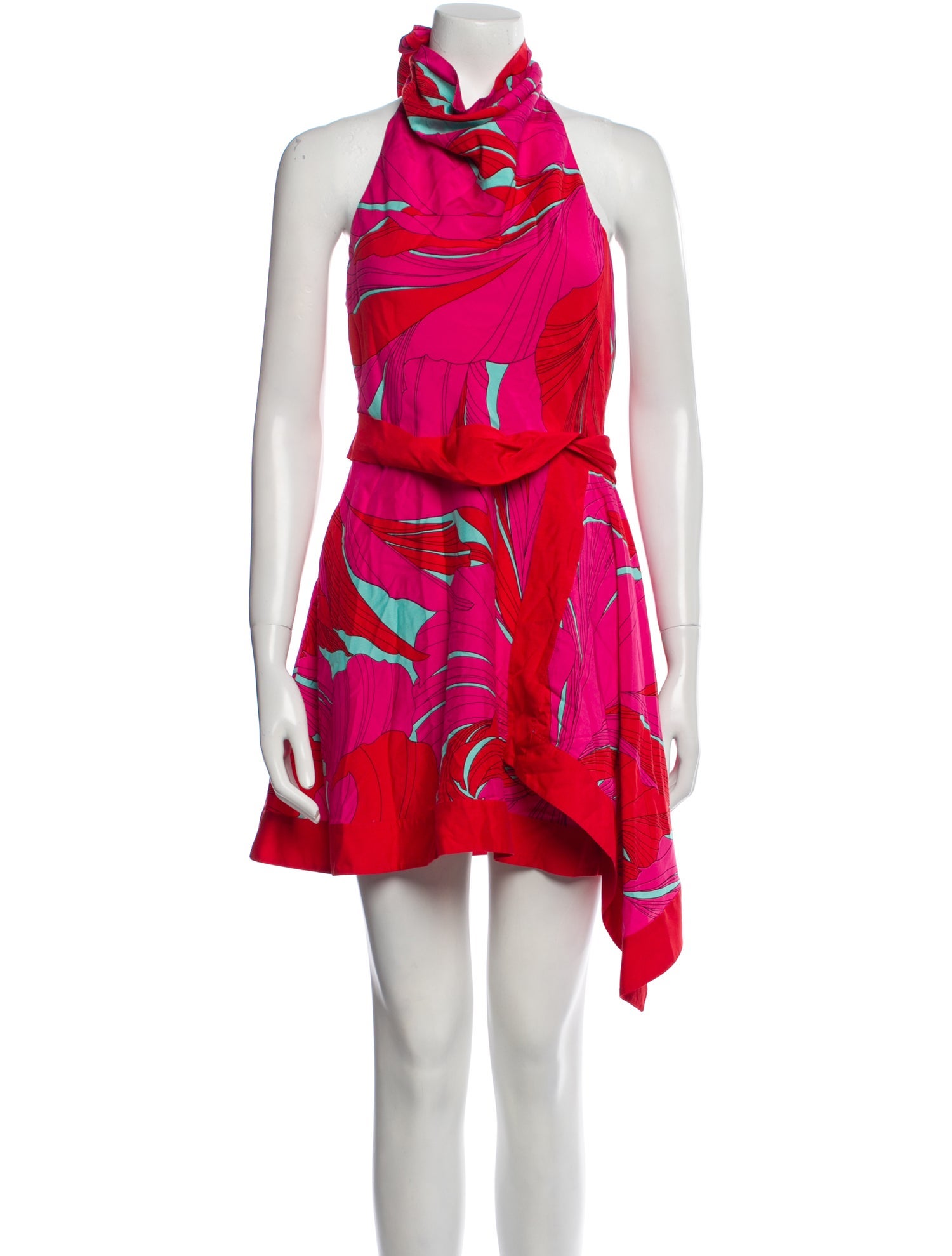 Cult Gaia Printed Mini Dress