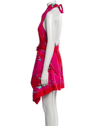 Cult Gaia Printed Mini Dress