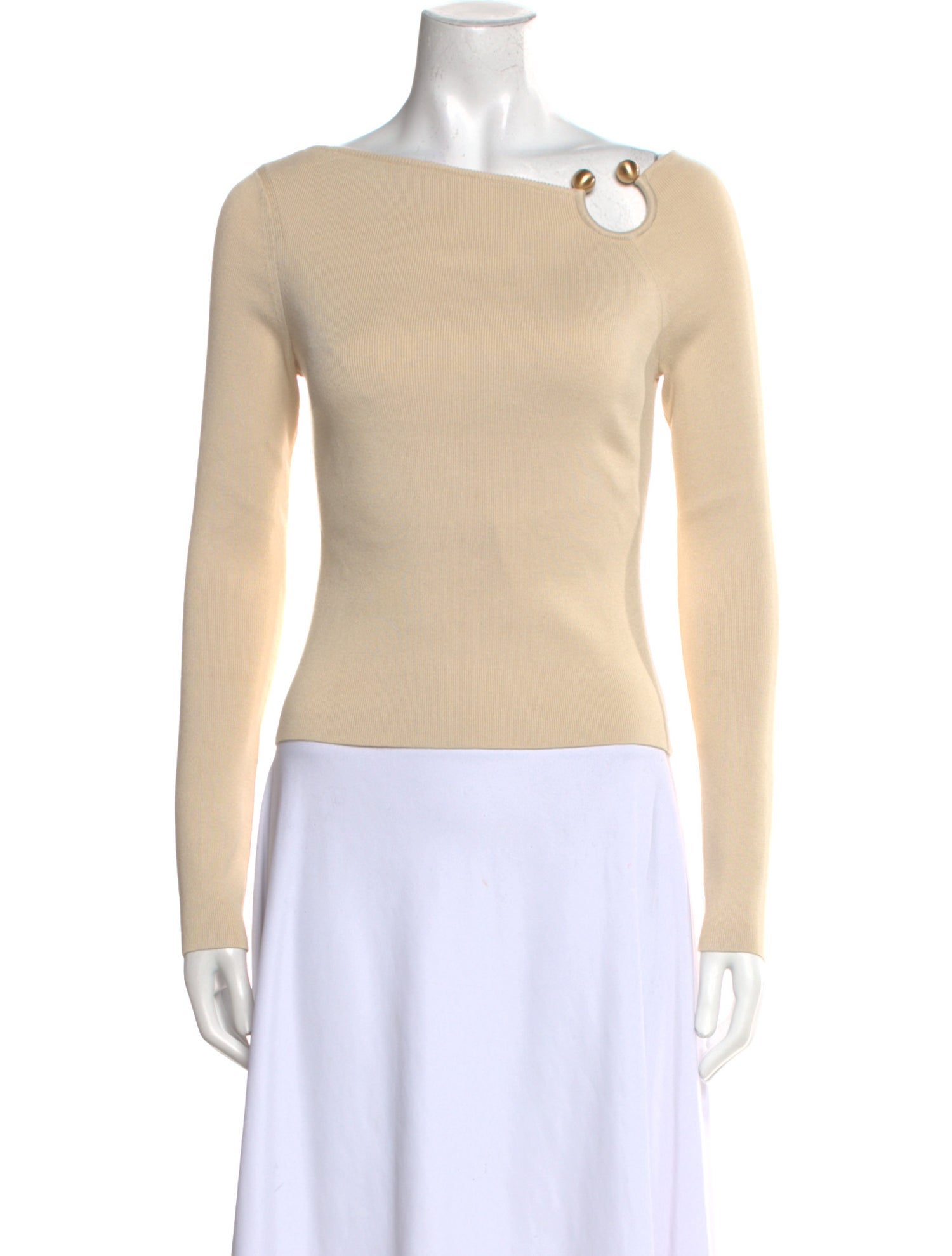 Cult Gaia Bateau Neckline Long Sleeve Top w/ Tags