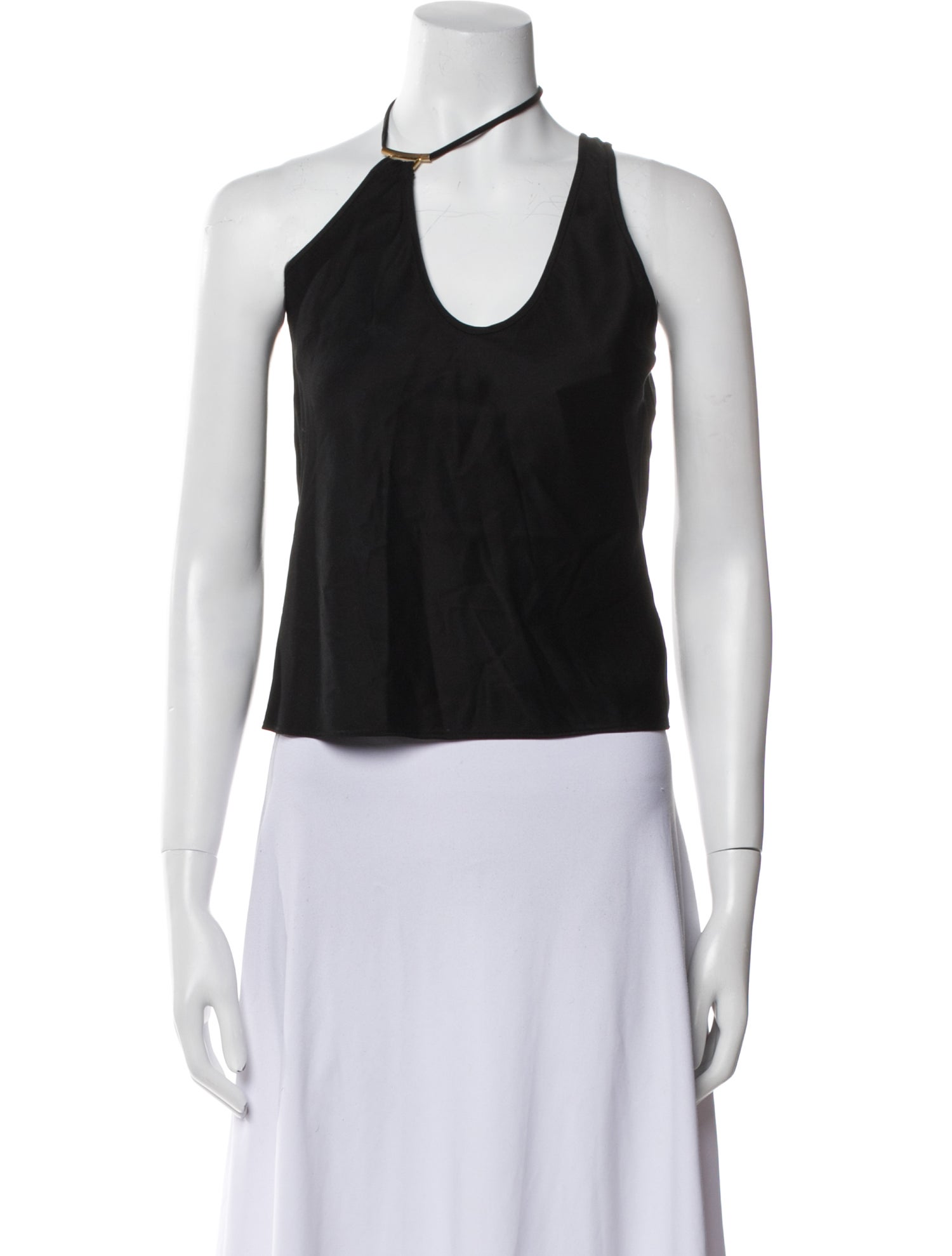 Cult Gaia Halterneck Sleeveless Crop Top