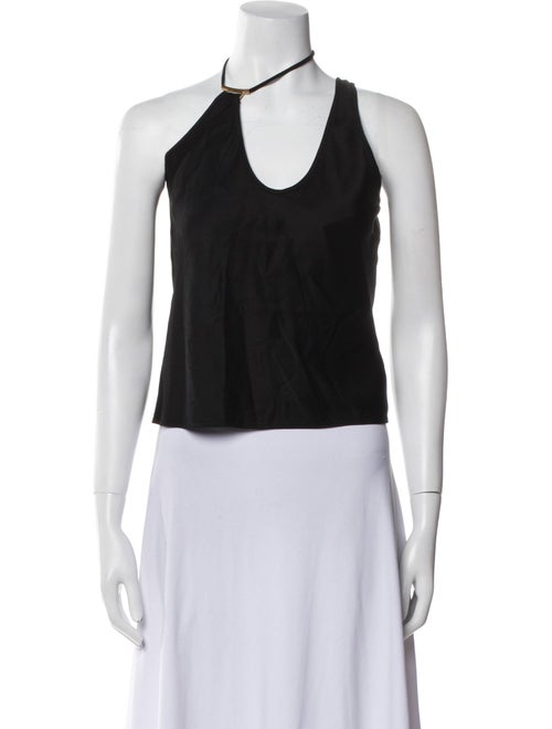 Cult Gaia Halterneck Sleeveless Crop Top