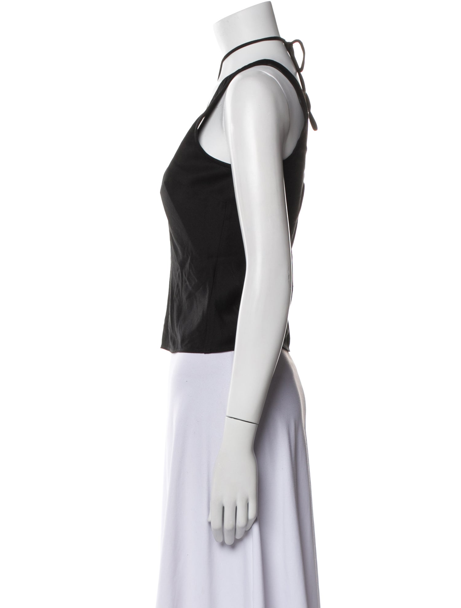 Cult Gaia Halterneck Sleeveless Crop Top