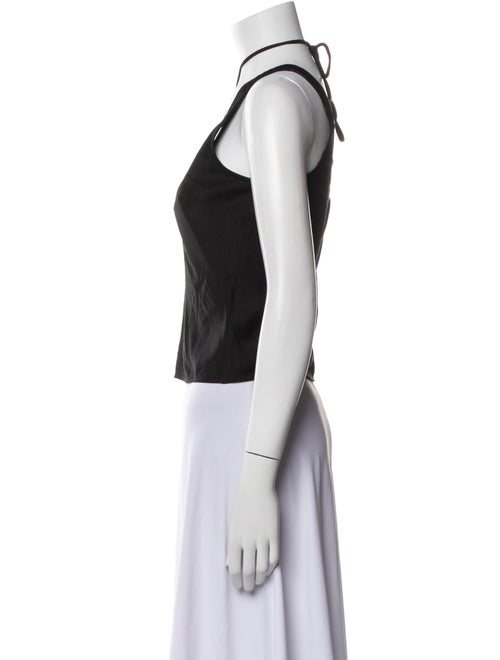 Cult Gaia Halterneck Sleeveless Crop Top