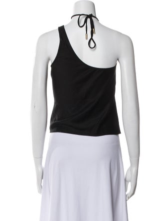 Cult Gaia Halterneck Sleeveless Crop Top