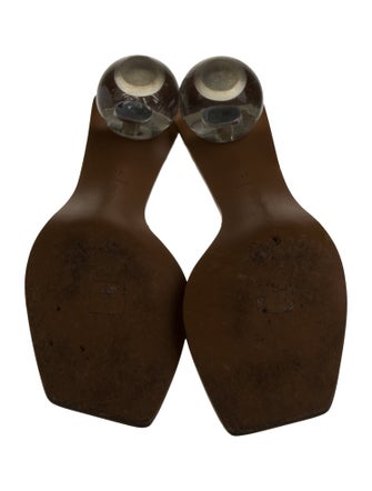 Cult Gaia Leather Slides