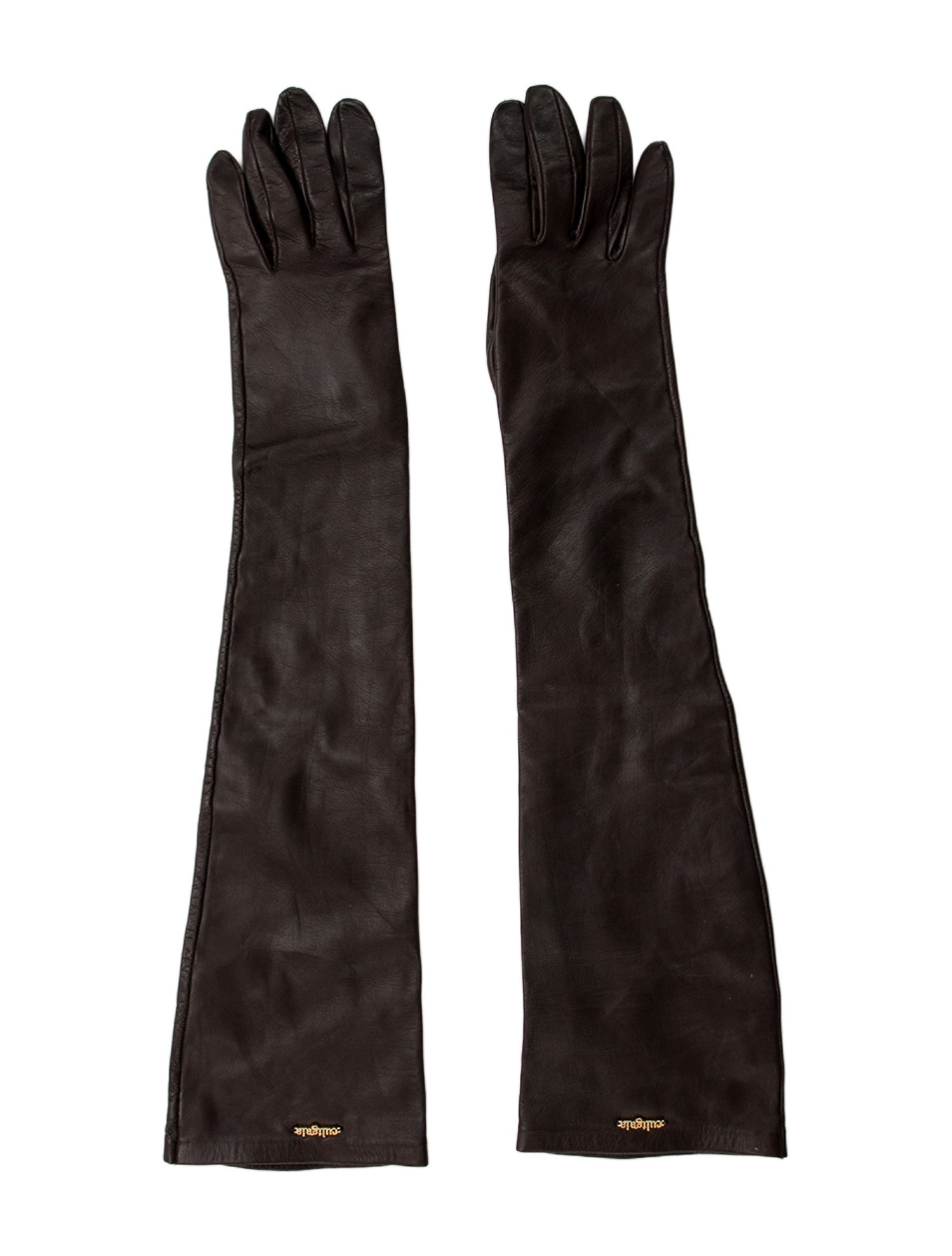 Cult Gaia Leather Long Gloves