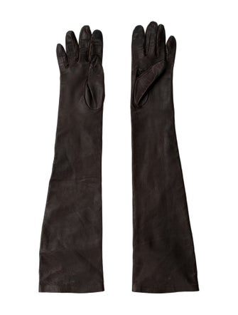 Cult Gaia Leather Long Gloves