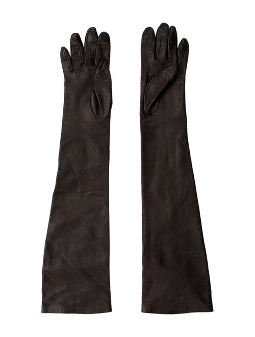 Cult Gaia Leather Long Gloves