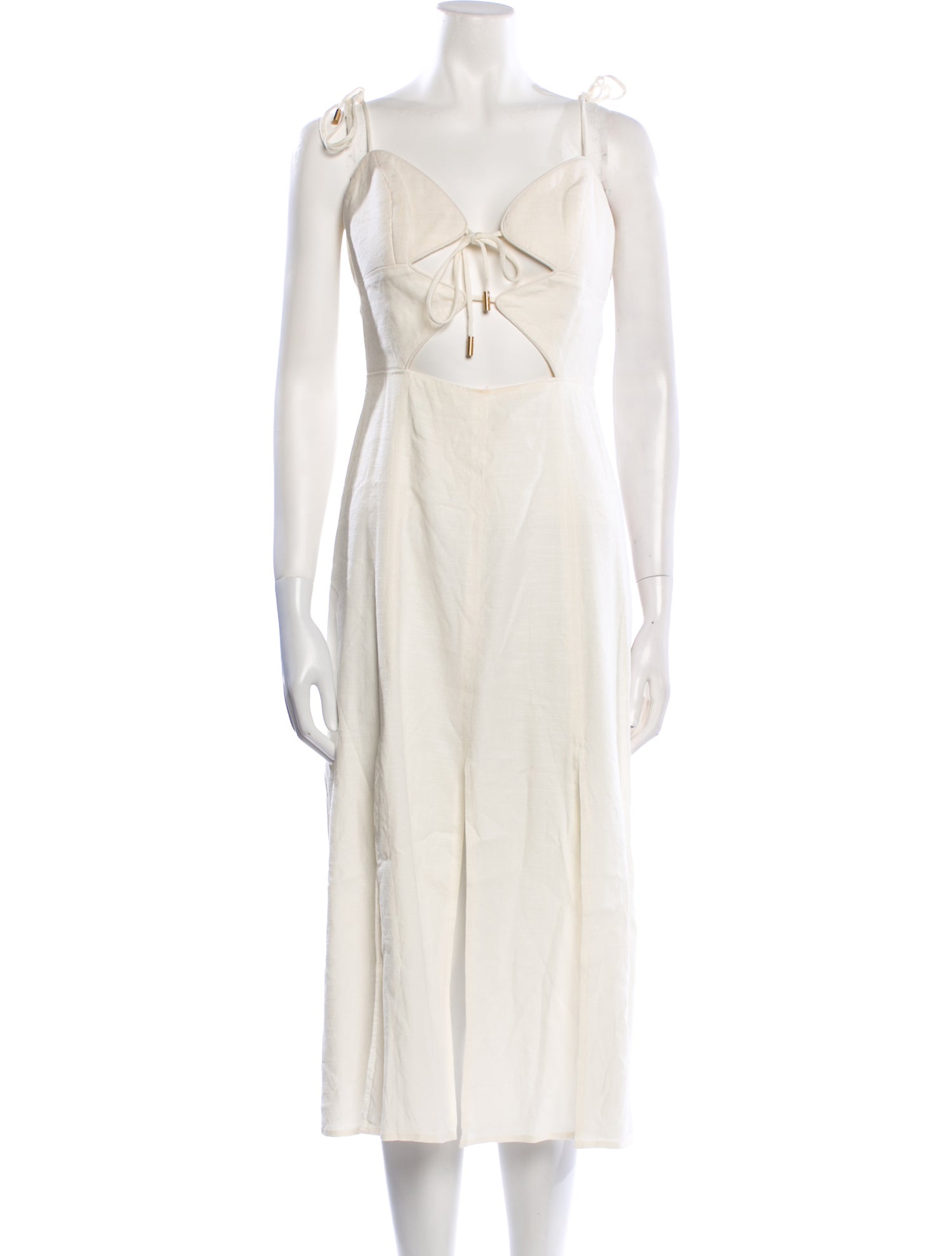 Cult Gaia V-Neck Midi Length Dress