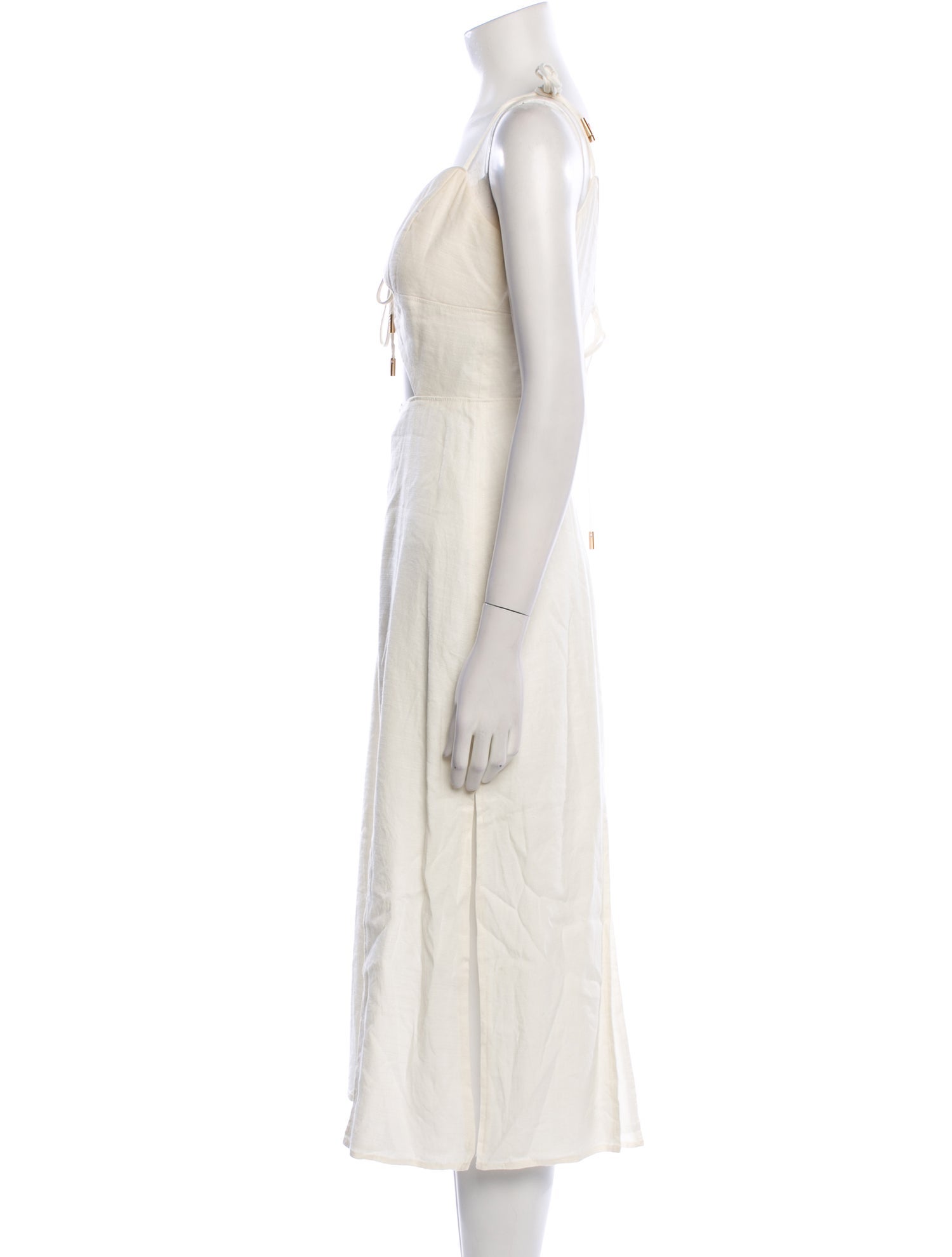 Cult Gaia V-Neck Midi Length Dress