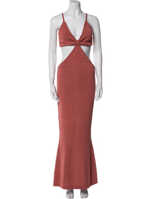 Cult Gaia V-Neck Long Dress