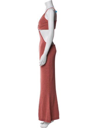 Cult Gaia V-Neck Long Dress