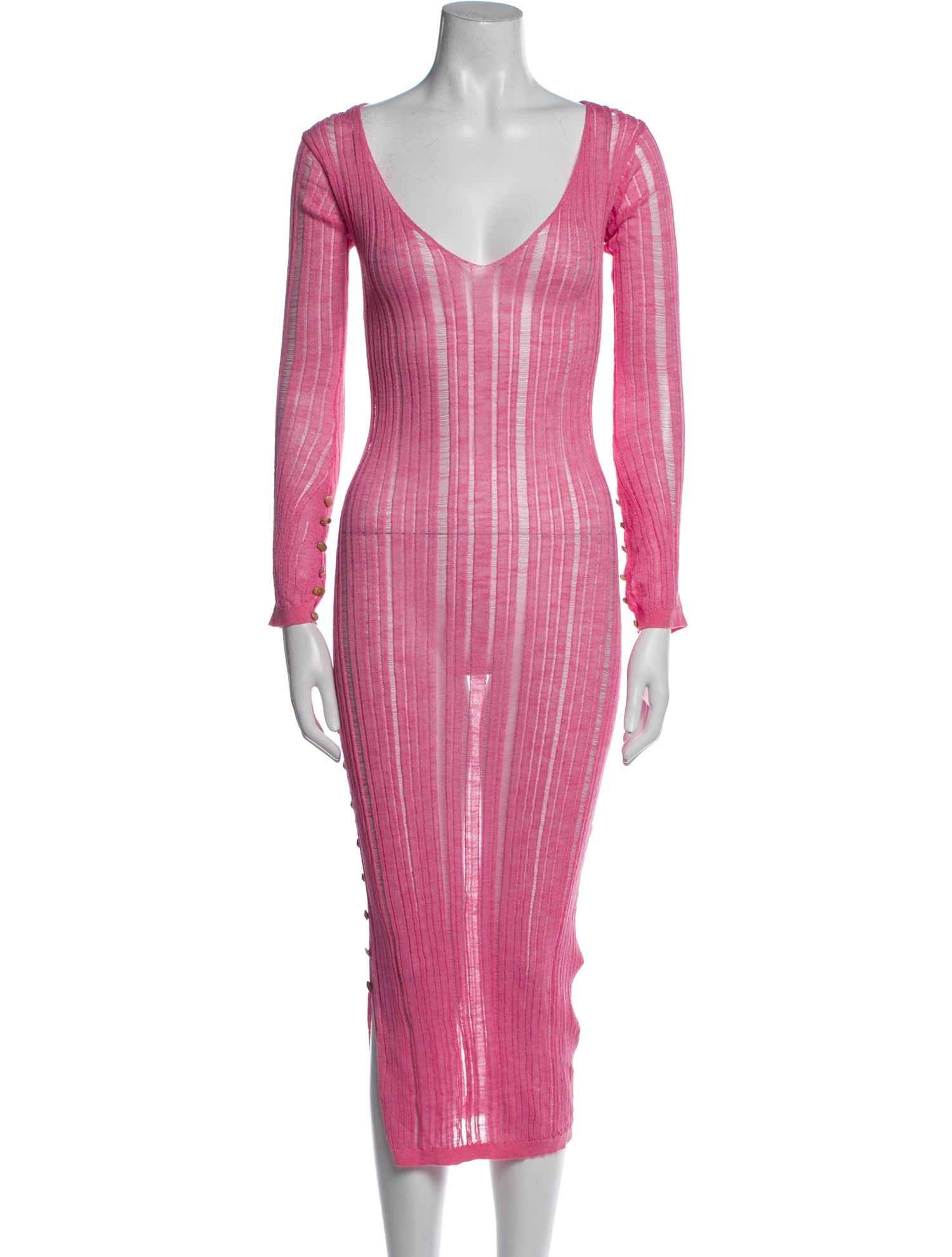 Cult Gaia V-Neck Long Dress