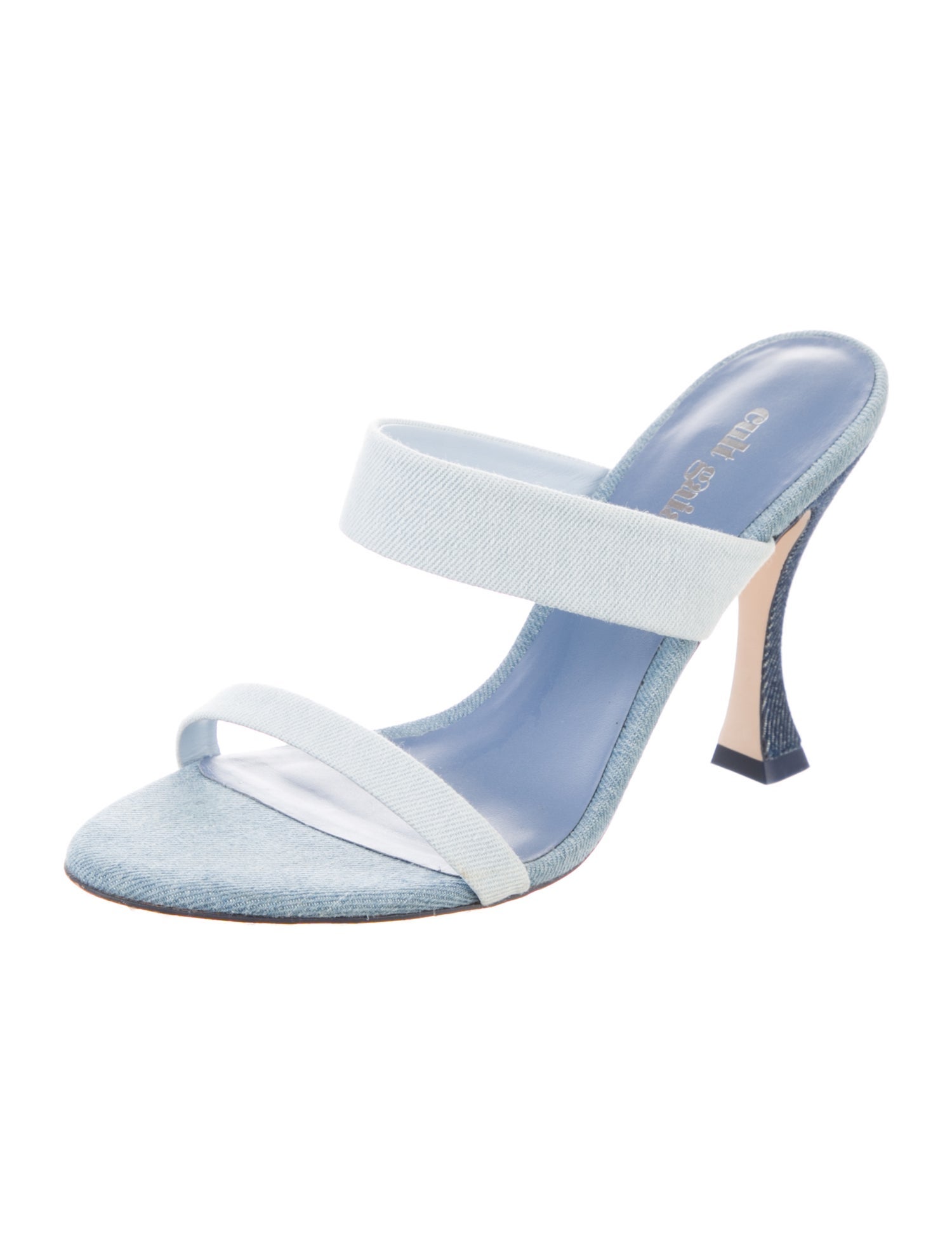 Cult Gaia Denim Slides