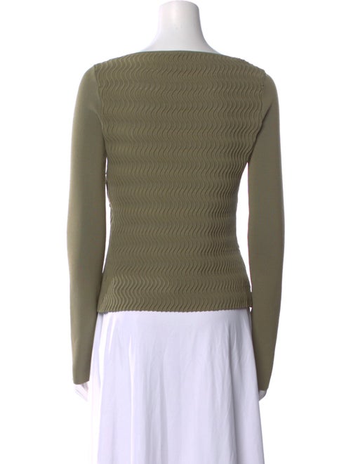 Cult Gaia V-Neck Long Sleeve Top