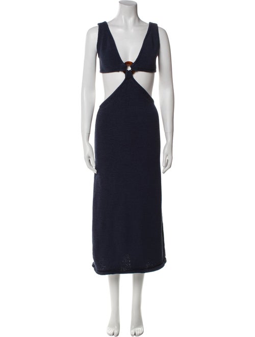 Cult Gaia V-Neck Long Dress