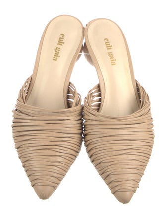 Cult Gaia Leather Slides