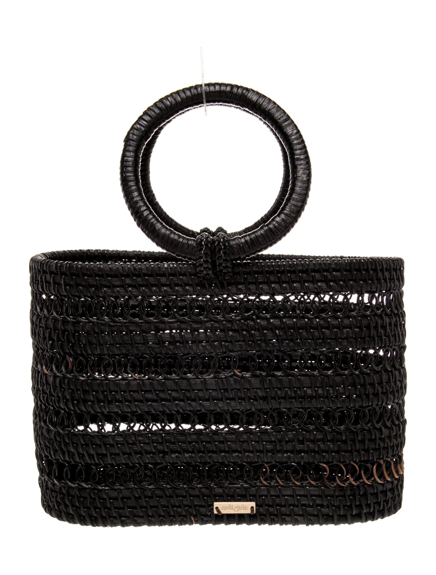 Cult Gaia Wicker Top Handle Bag