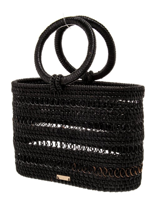 Cult Gaia Wicker Top Handle Bag