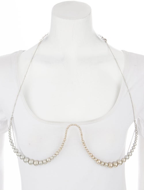 Cult Gaia Wren Beaded Bralette Body Chain