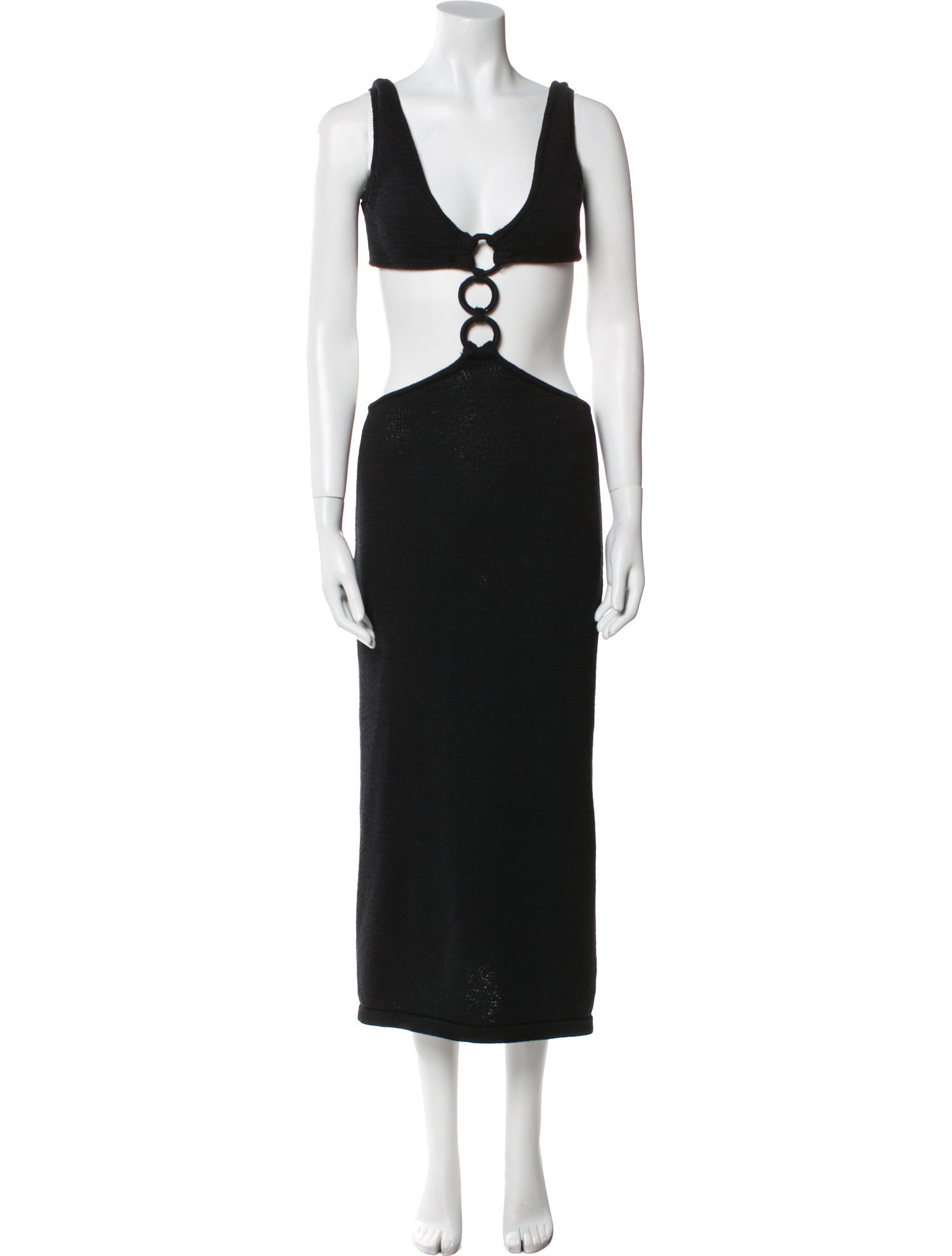 Cult Gaia V-Neck Long Dress