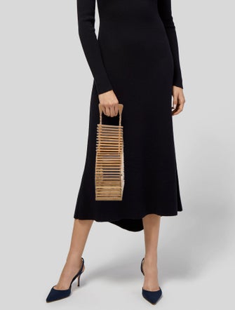 Cult Gaia Bamboo Top Handle Bag