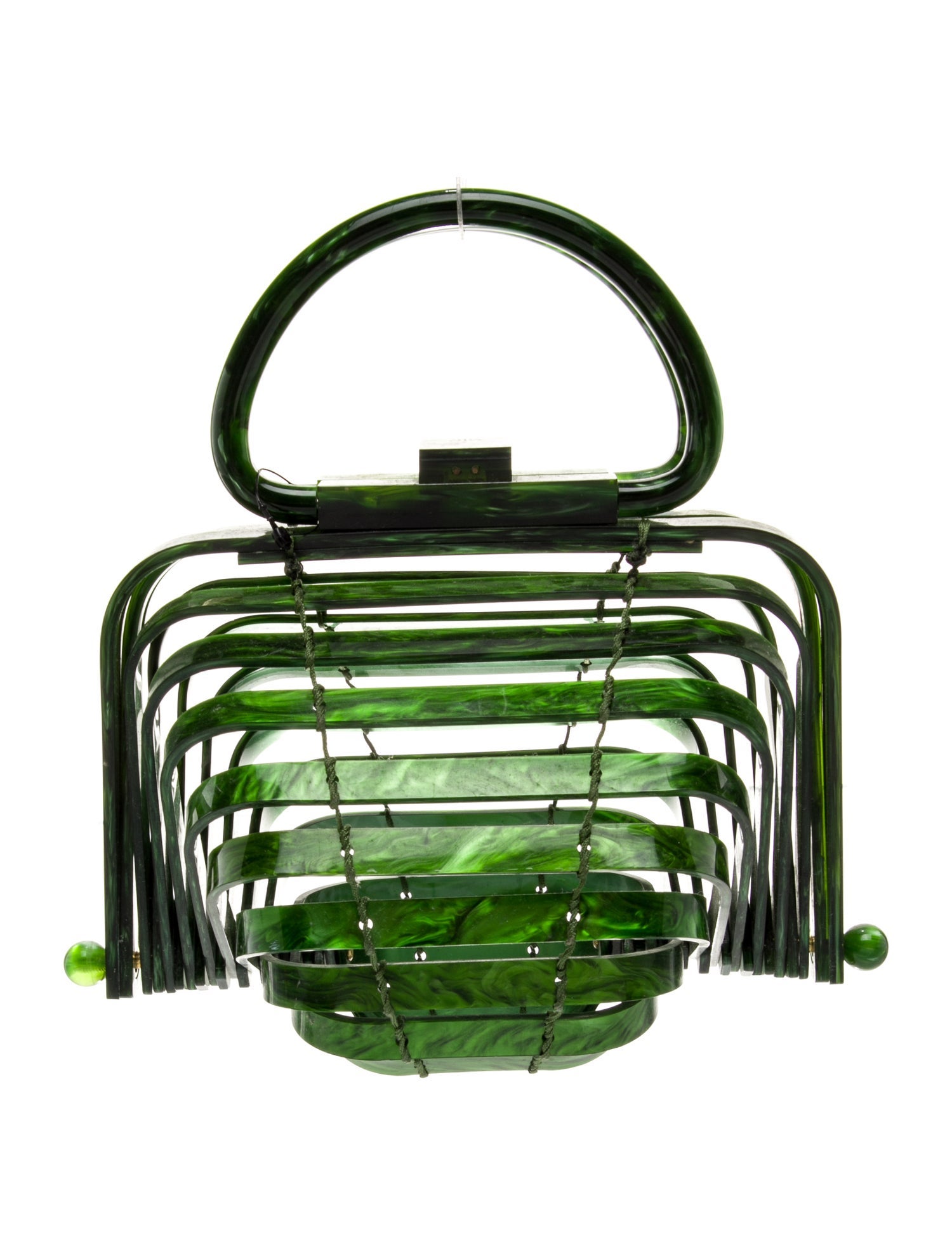 Cult Gaia Acrylic Top Handle Bag