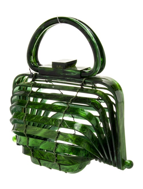 Cult Gaia Acrylic Top Handle Bag