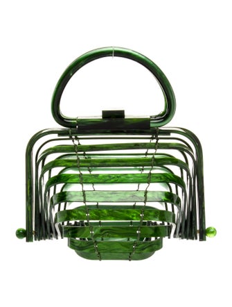 Cult Gaia Acrylic Top Handle Bag