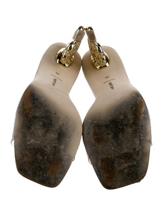 Cult Gaia Leather Slides