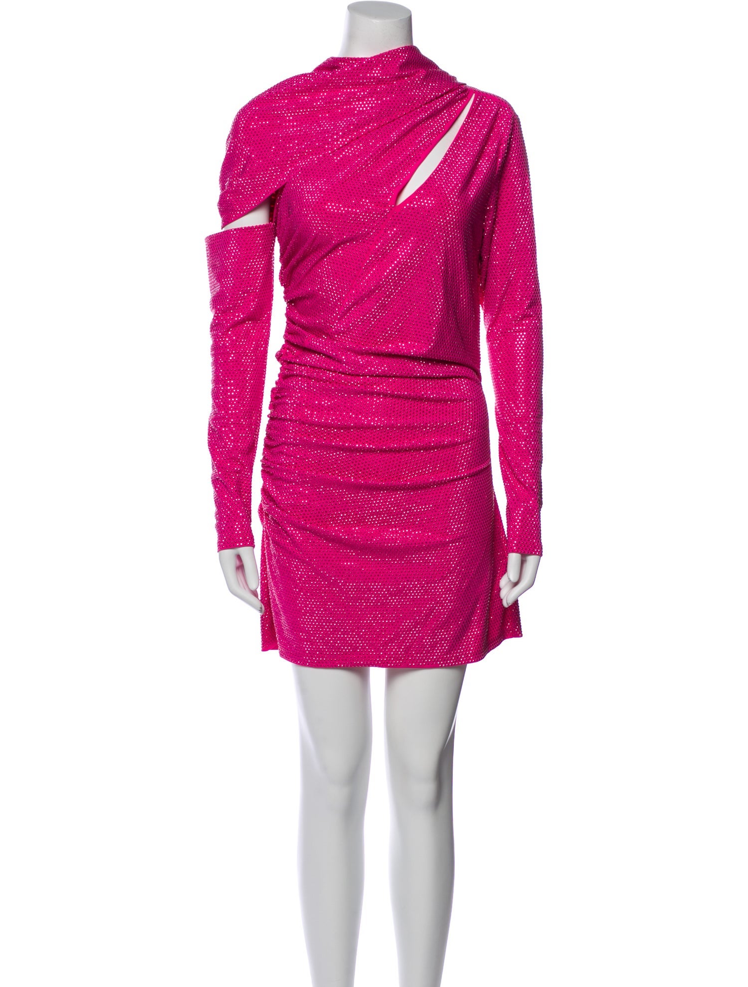 Cult Gaia Mock Neck Mini Dress