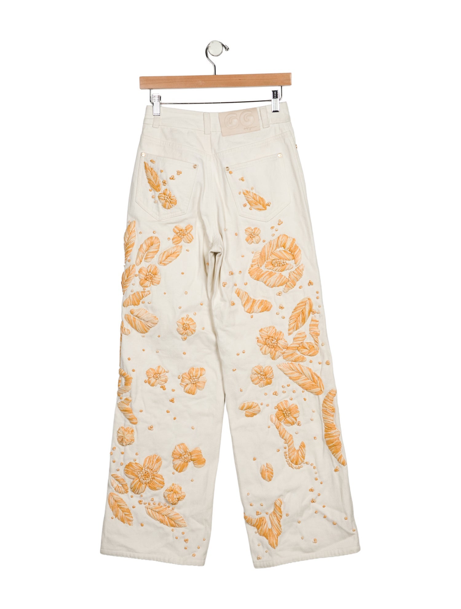Cult Gaia Floral Print Wide Leg Pants