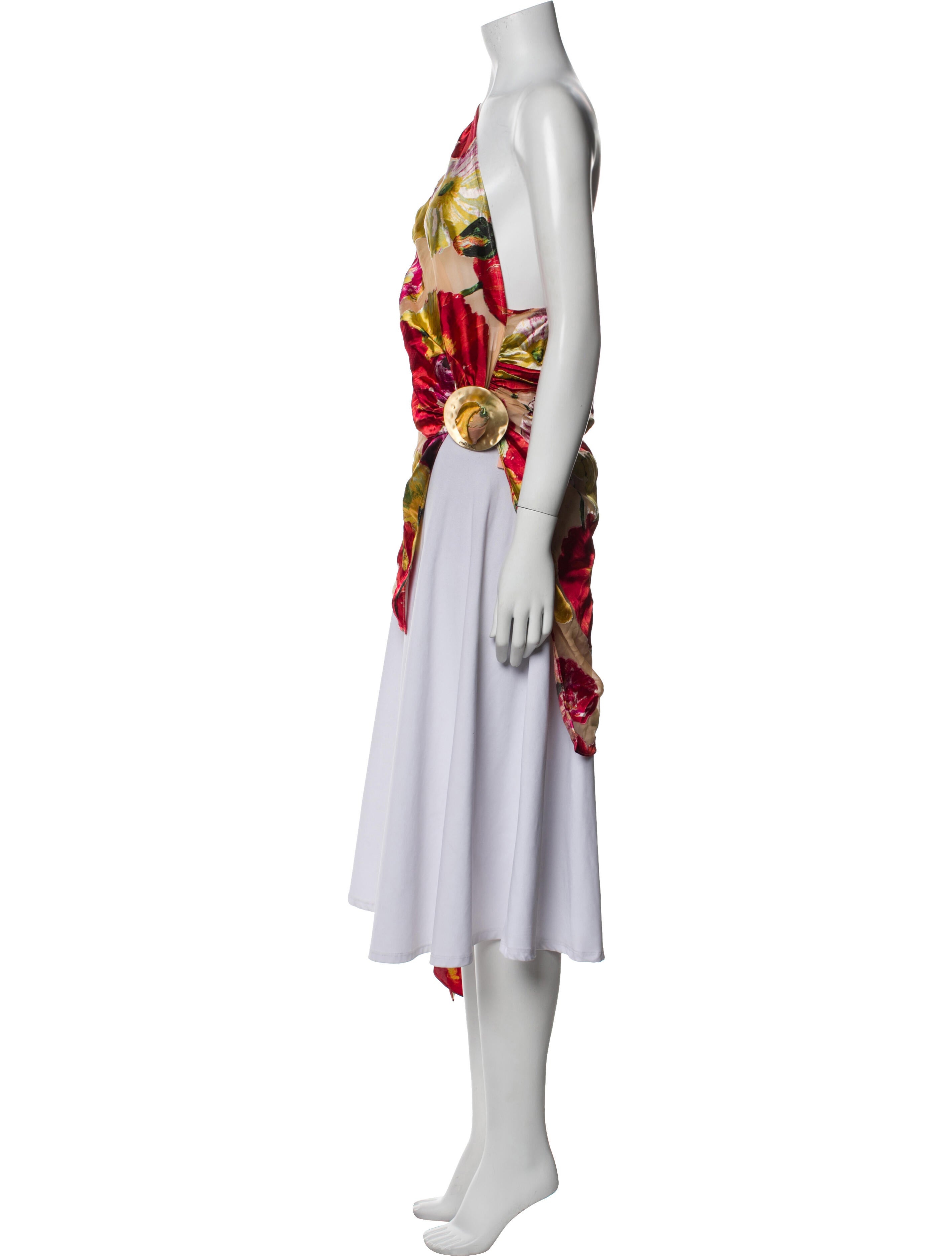 Cult Gaia Floral Print One-Shoulder Blouse w/ Tags