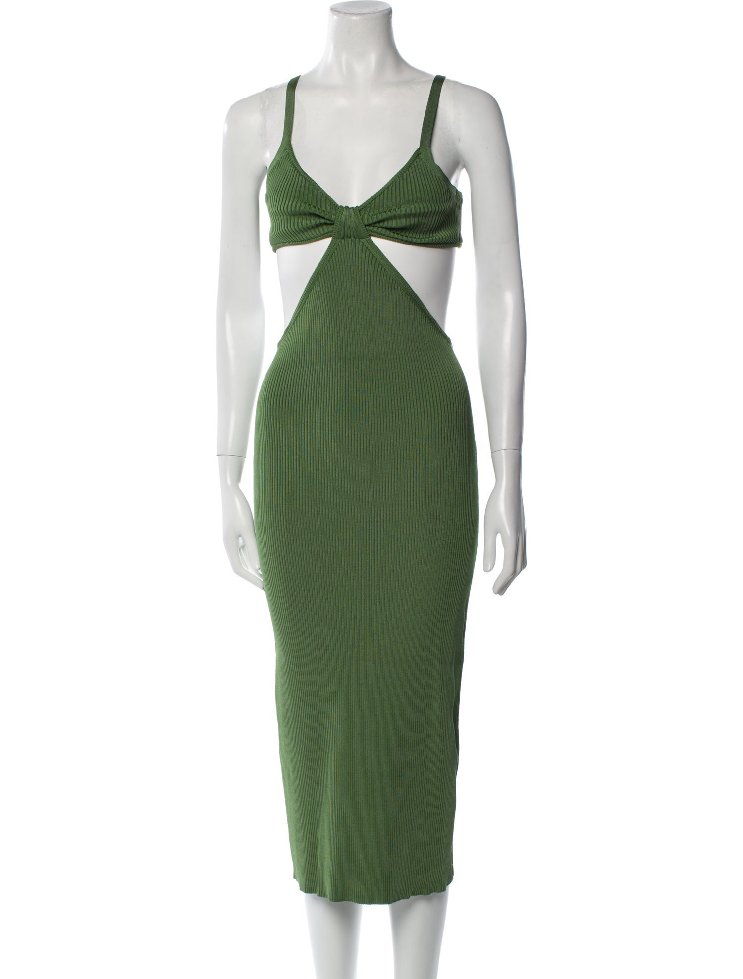 Cult Gaia Striped Knee-Length Dress