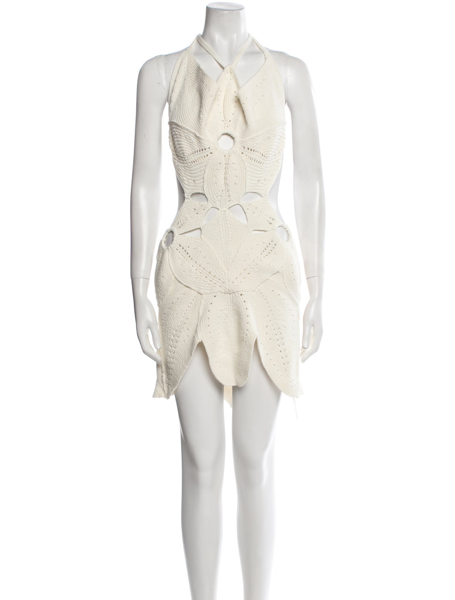 Cult Gaia Lace Pattern Mini Dress