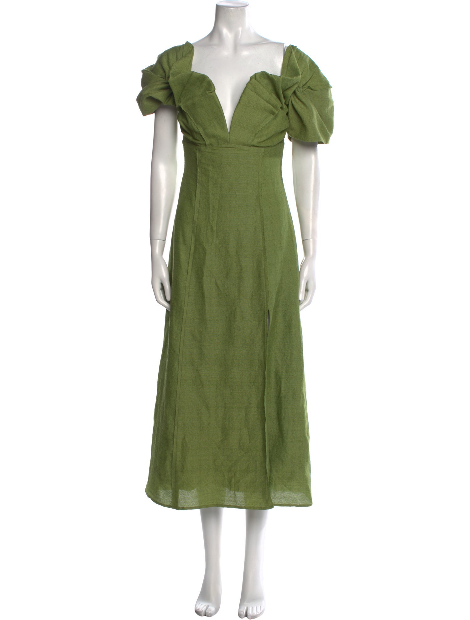 Cult Gaia Square Neckline Midi Length Dress