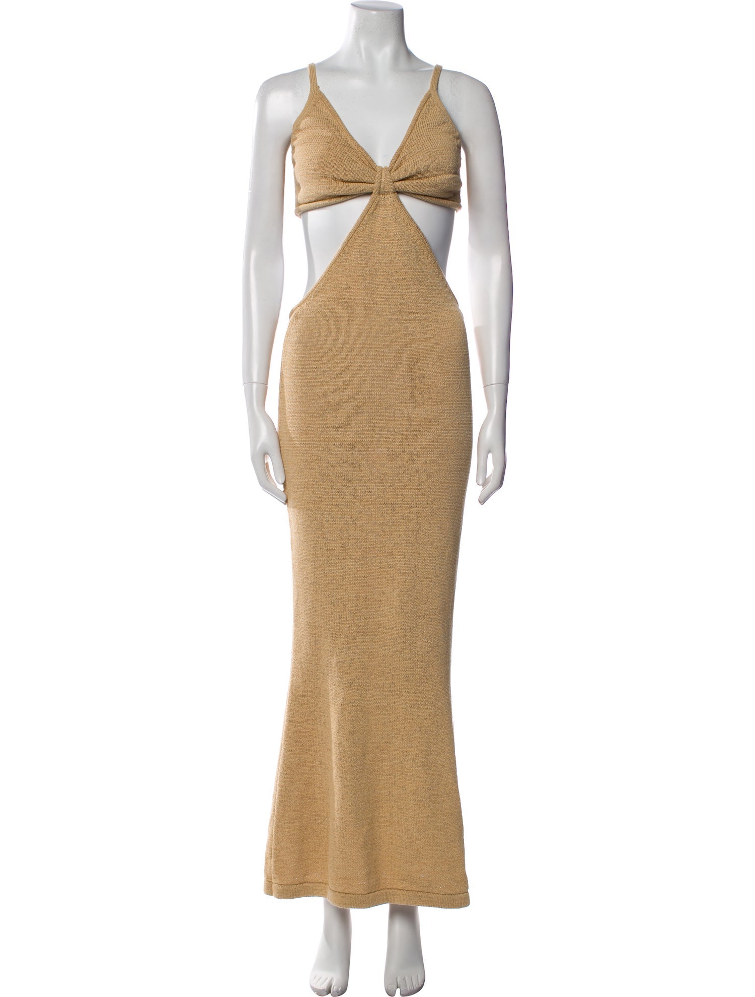 Cult Gaia V-Neck Long Dress