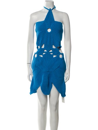 Cult Gaia Polka Dot Print Mini Dress