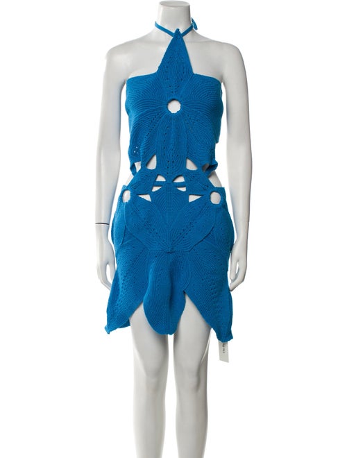 Cult Gaia Polka Dot Print Mini Dress