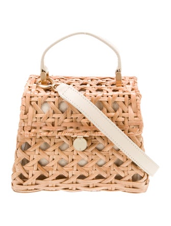 Cult Gaia Rattan Top Handle Bag