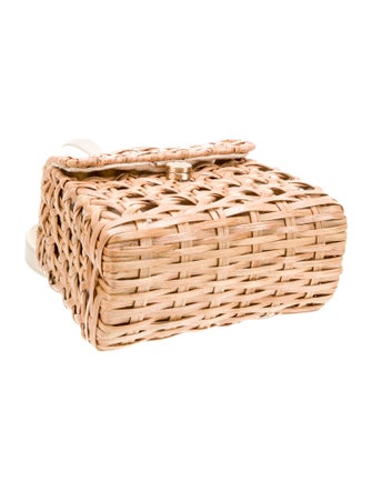 Cult Gaia Rattan Top Handle Bag