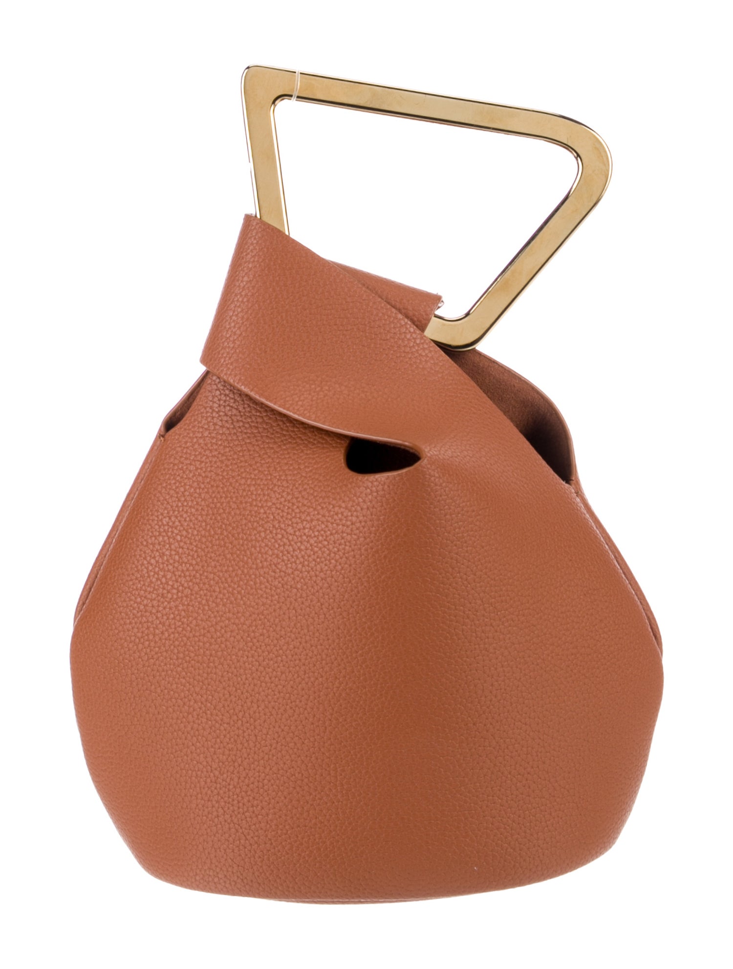 Cult Gaia Leather Top Handle Bag