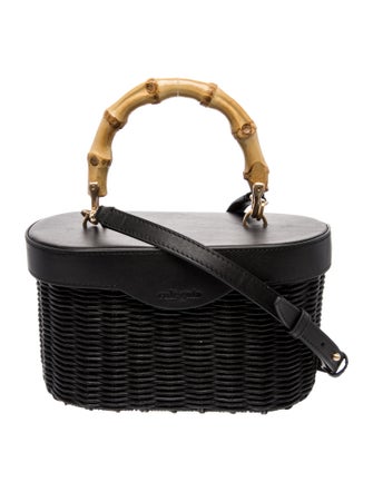 Cult Gaia Wicker Top Handle Bag