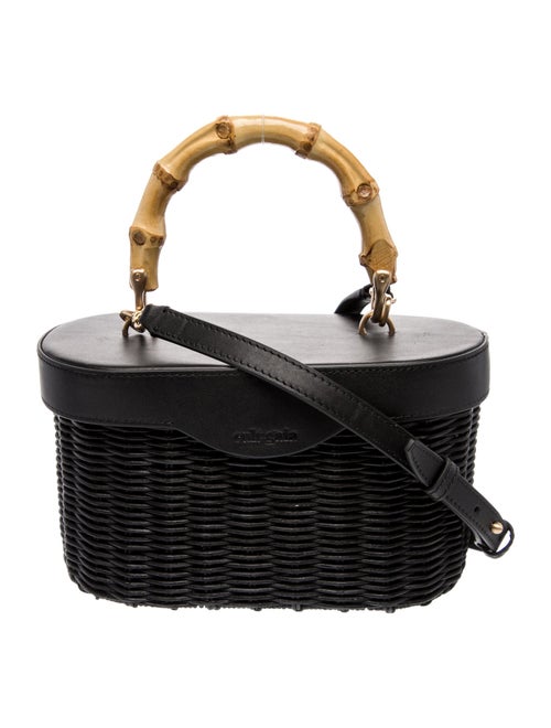 Cult Gaia Wicker Top Handle Bag