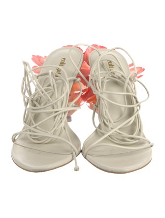 Cult Gaia Leather Gladiator Sandals